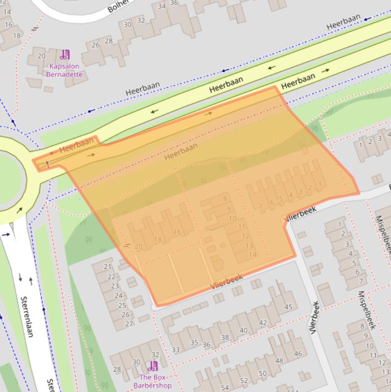 Kaart van postcodegebied 5501AH.