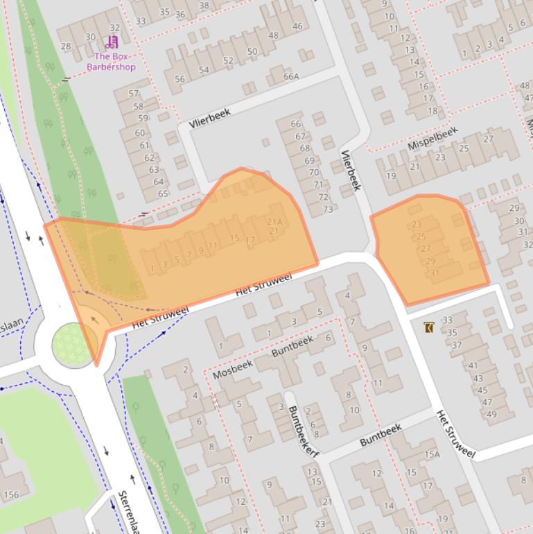 Kaart van postcodegebied 5501AN.