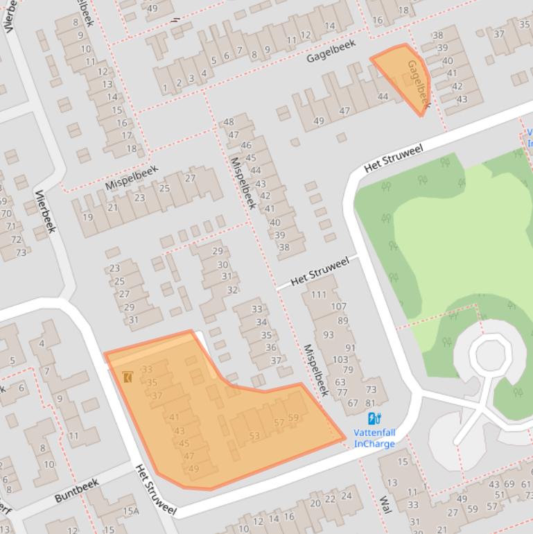 Kaart van postcodegebied 5501AP.