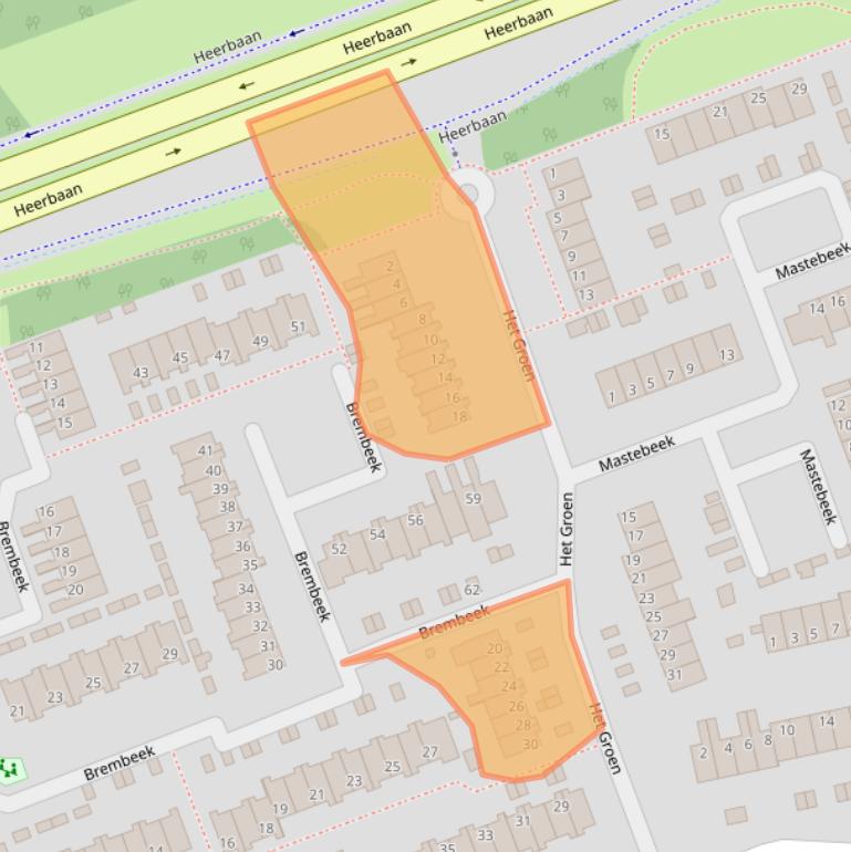 Kaart van postcodegebied 5501AX.