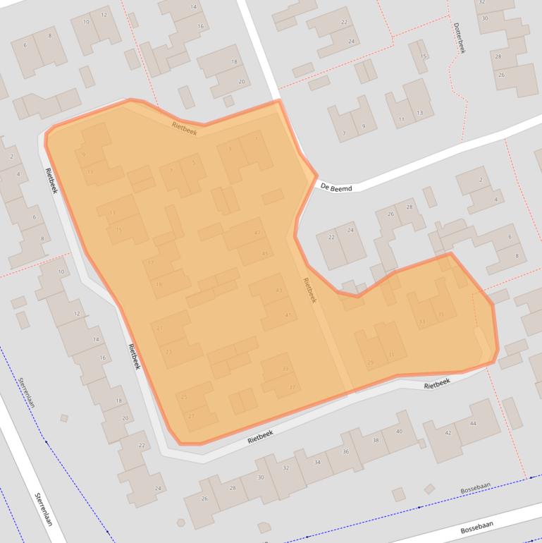 Kaart van postcodegebied 5501CA.