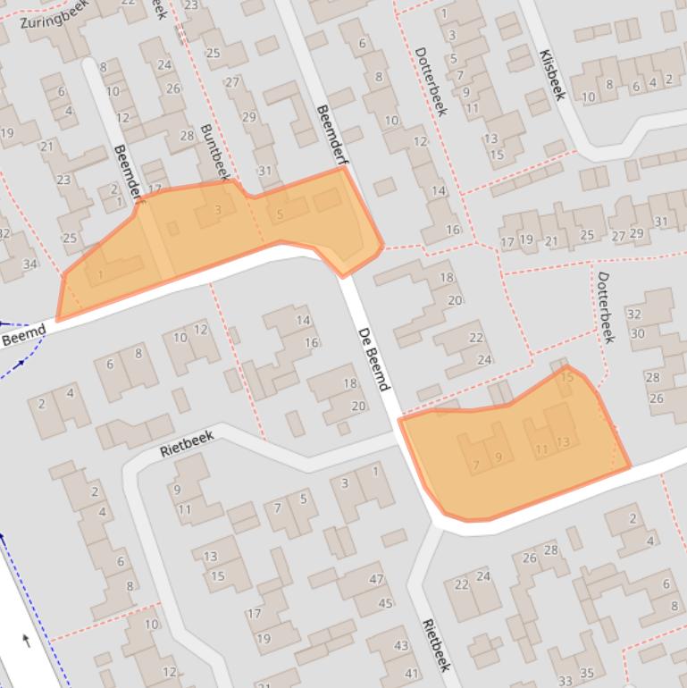 Kaart van postcodegebied 5501CC.