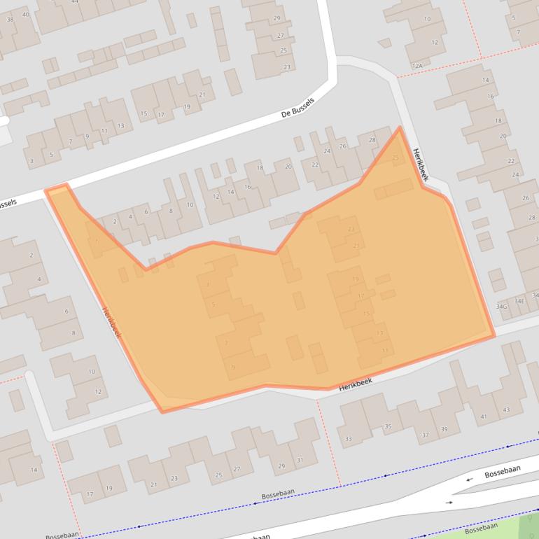 Kaart van postcodegebied 5501CE.