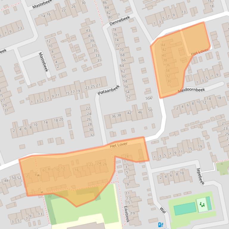 Kaart van postcodegebied 5501CR.