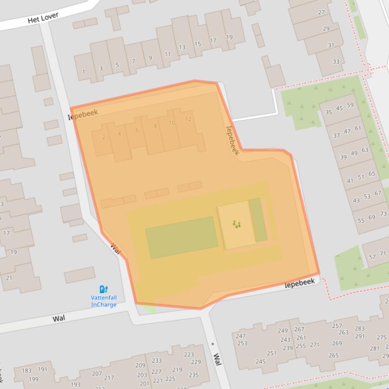 Kaart van postcodegebied 5501CX.