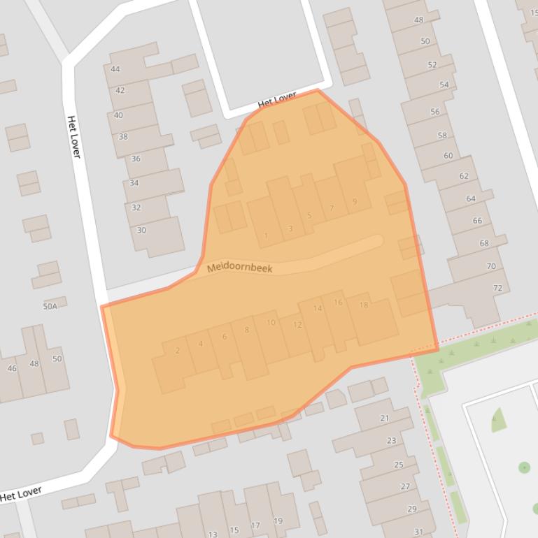 Kaart van postcodegebied 5501CZ.