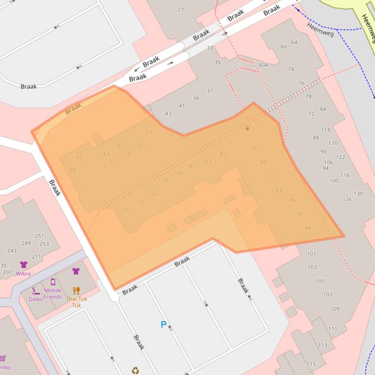 Kaart van postcodegebied 5501DG.