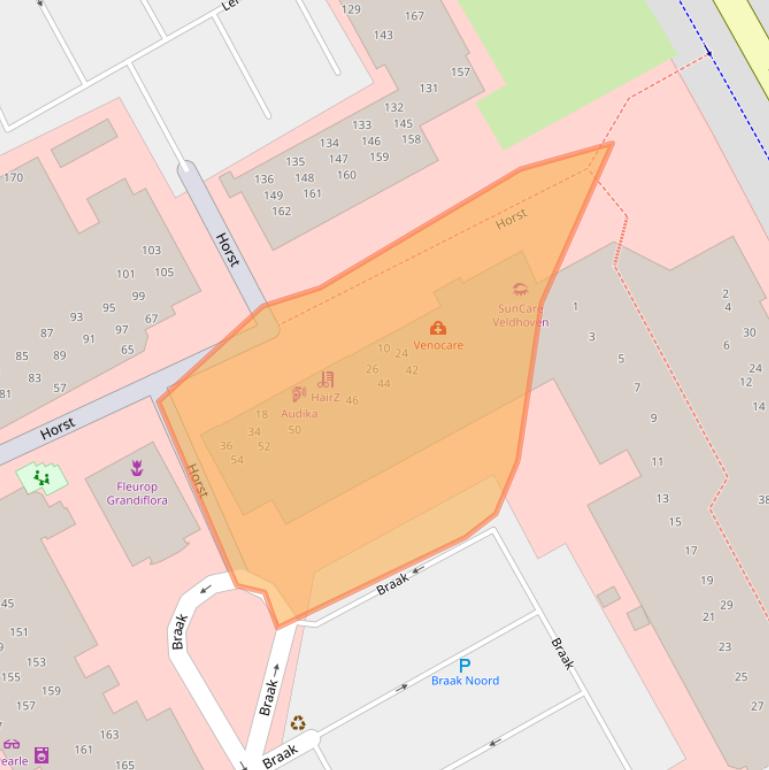 Kaart van postcodegebied 5501DN.