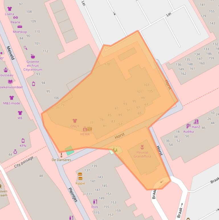 Kaart van postcodegebied 5501EE.