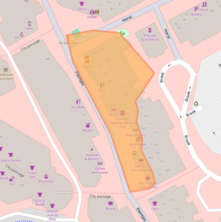 Kaart van postcodegebied 5501EG.