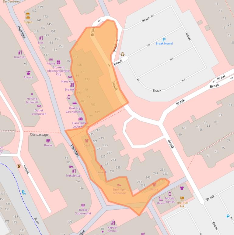 Kaart van postcodegebied 5501EH.