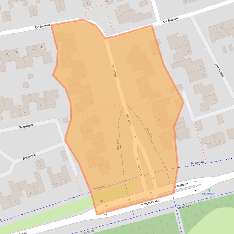 Kaart van postcodegebied 5501ER.