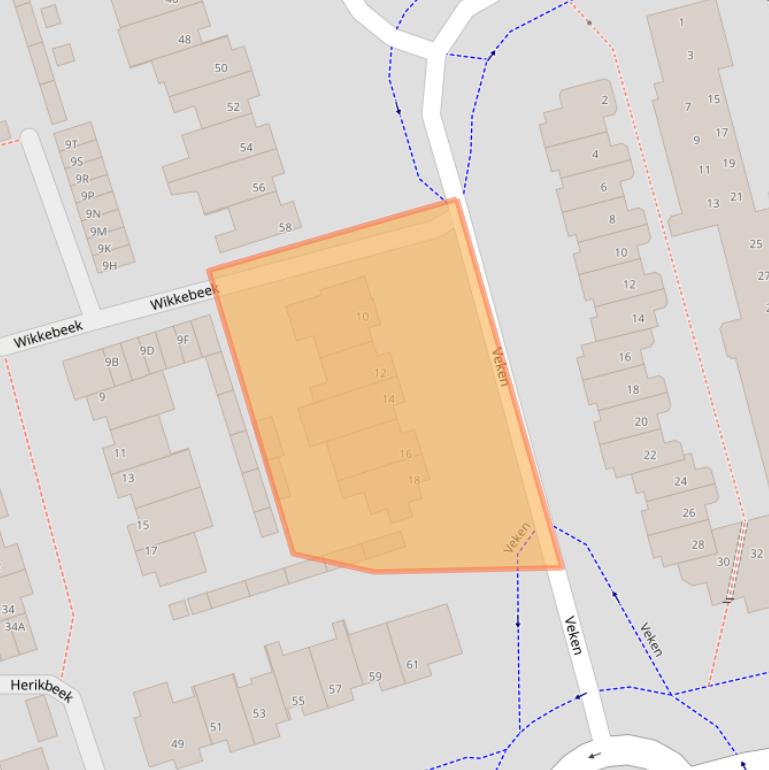 Kaart van postcodegebied 5501EV.