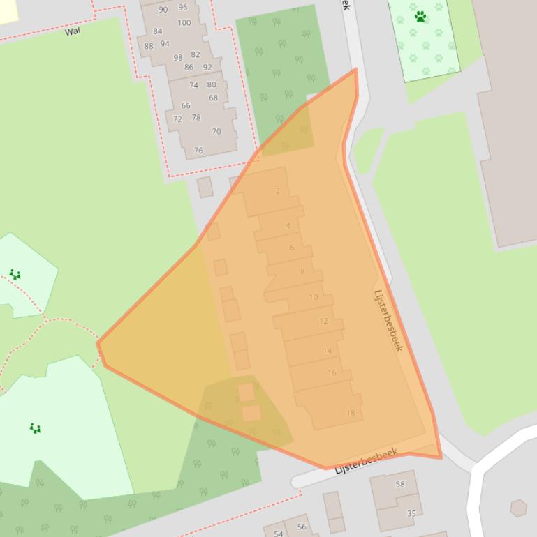 Kaart van postcodegebied 5501EZ.