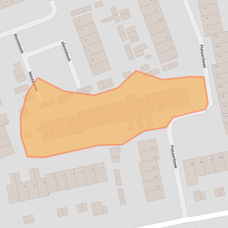 Kaart van postcodegebied 5501GA.