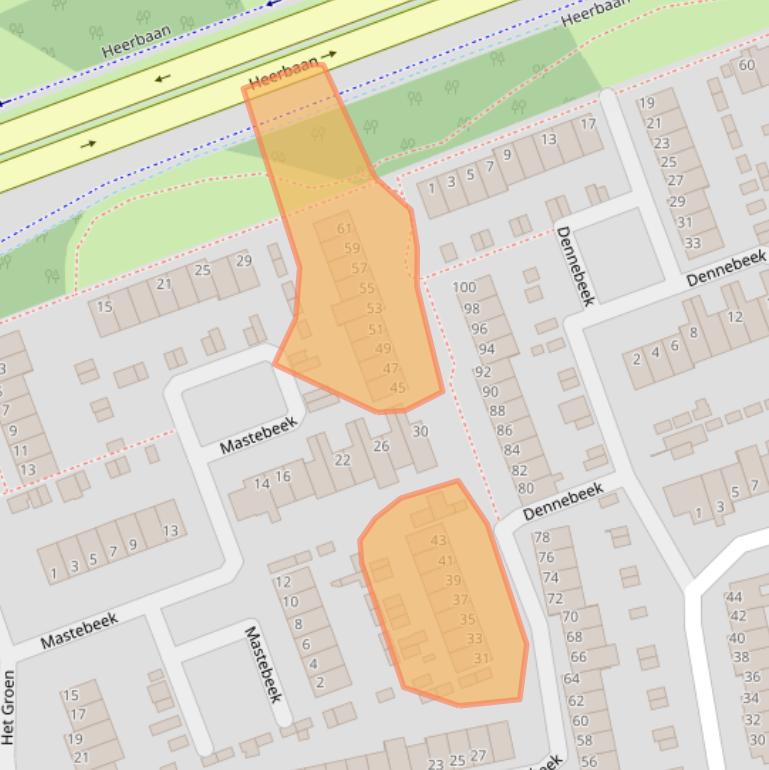 Kaart van postcodegebied 5501GB.