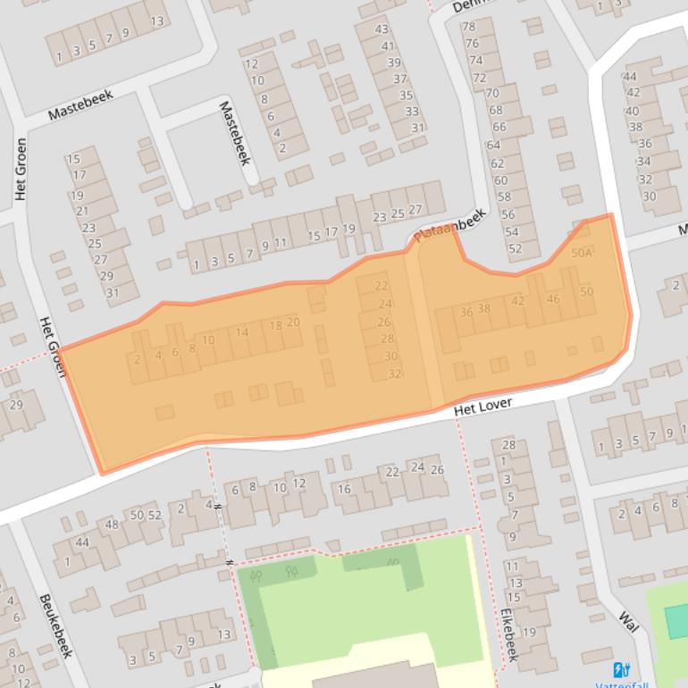Kaart van postcodegebied 5501GC.