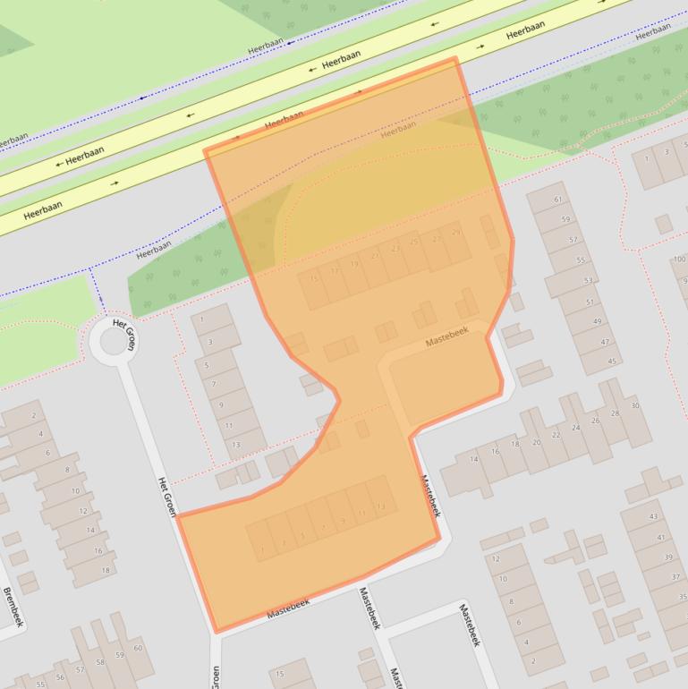 Kaart van postcodegebied 5501GE.