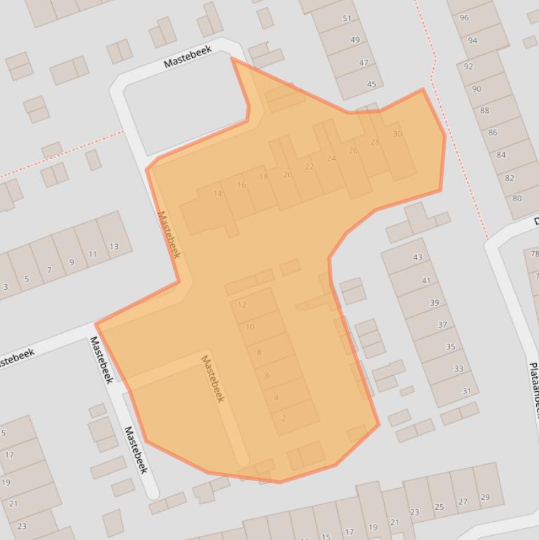 Kaart van postcodegebied 5501GG.