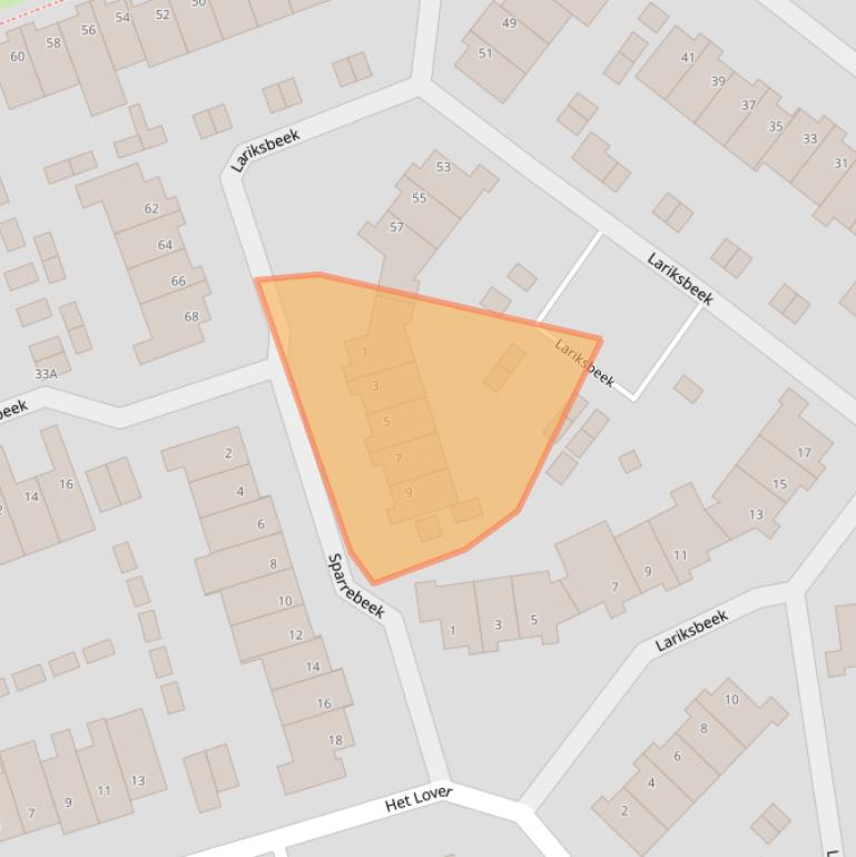 Kaart van postcodegebied 5501GM.