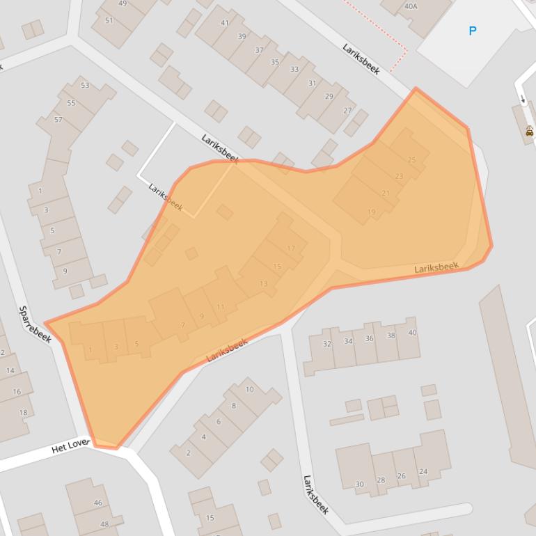 Kaart van postcodegebied 5501GP.