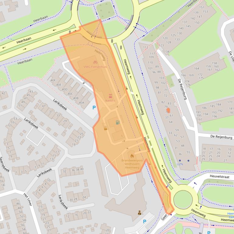 Kaart van postcodegebied 5501GW.
