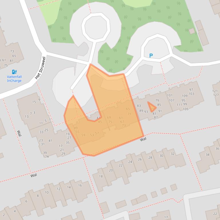 Kaart van postcodegebied 5501HB.