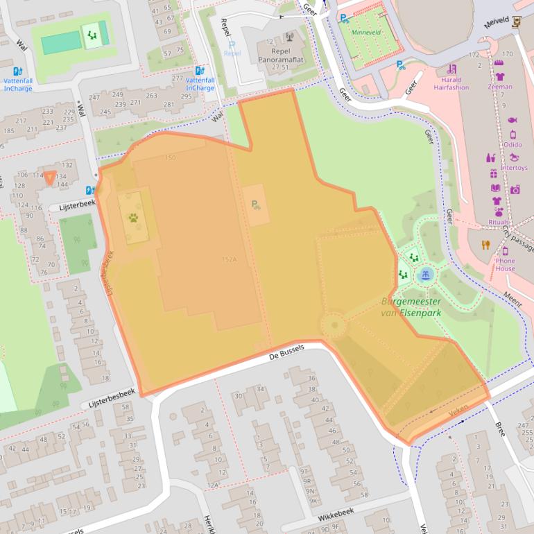 Kaart van postcodegebied 5501HP.