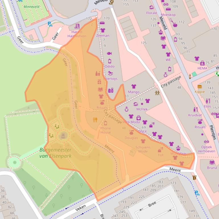 Kaart van postcodegebied 5501JK.