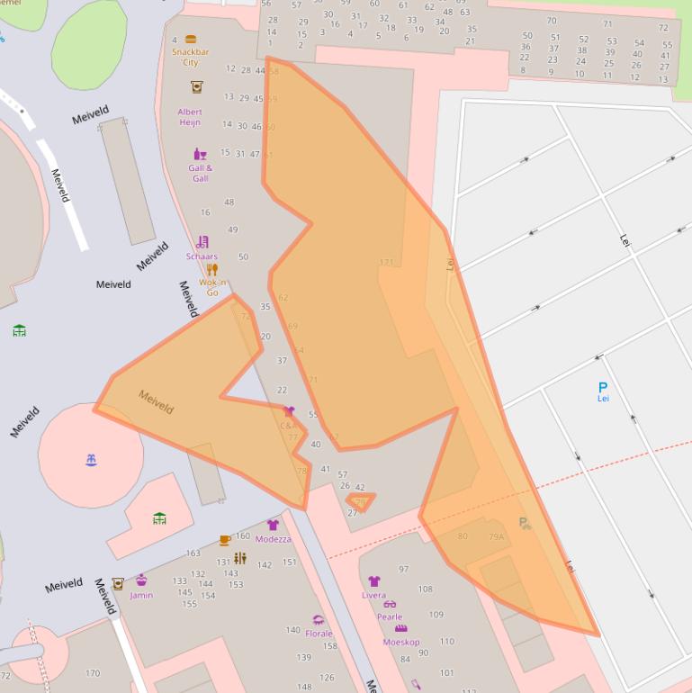 Kaart van postcodegebied 5501KC.