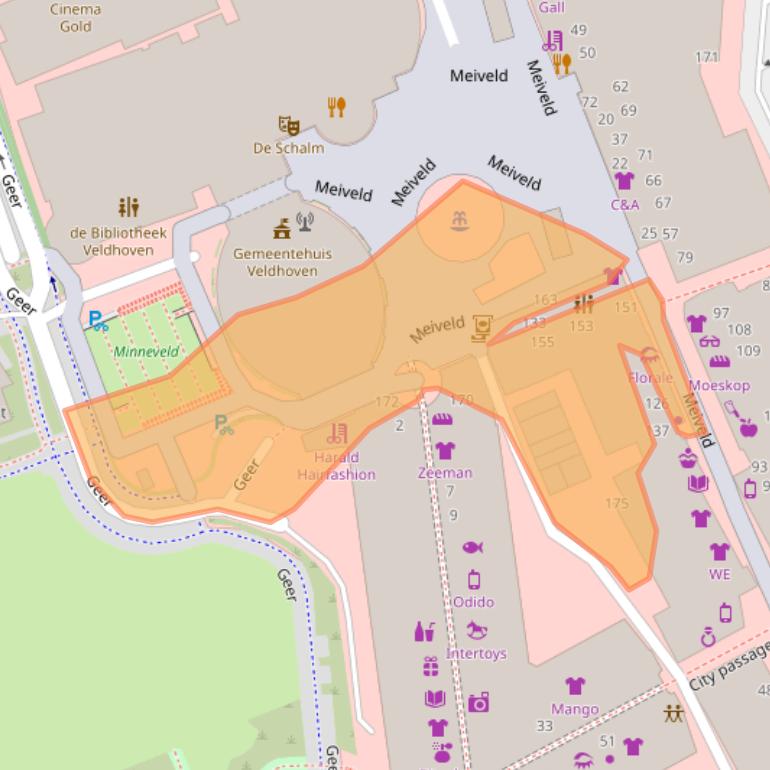 Kaart van postcodegebied 5501KH.