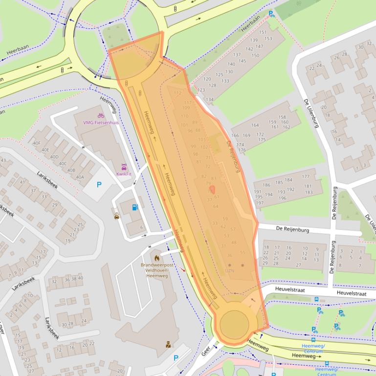 Kaart van postcodegebied 5501LD.