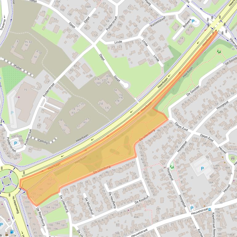 Kaart van postcodegebied 5501LE.