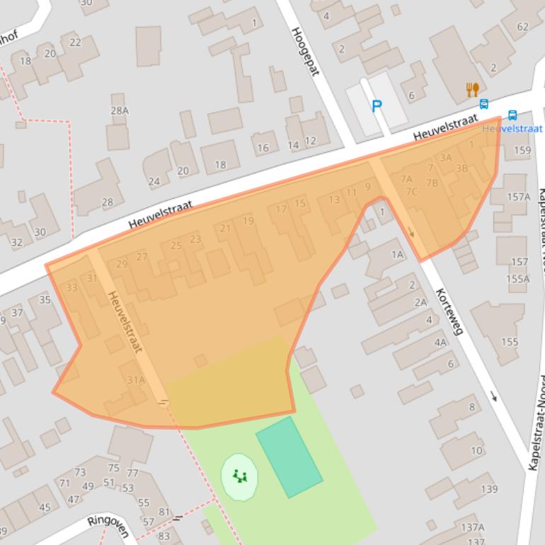 Kaart van postcodegebied 5502AA.