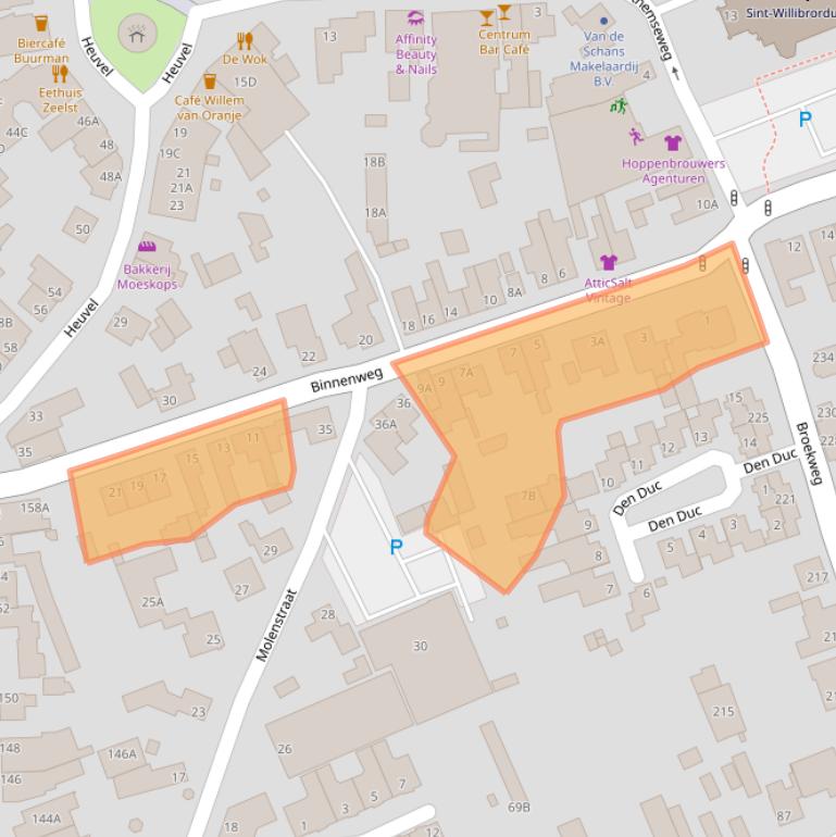 Kaart van postcodegebied 5502AM.