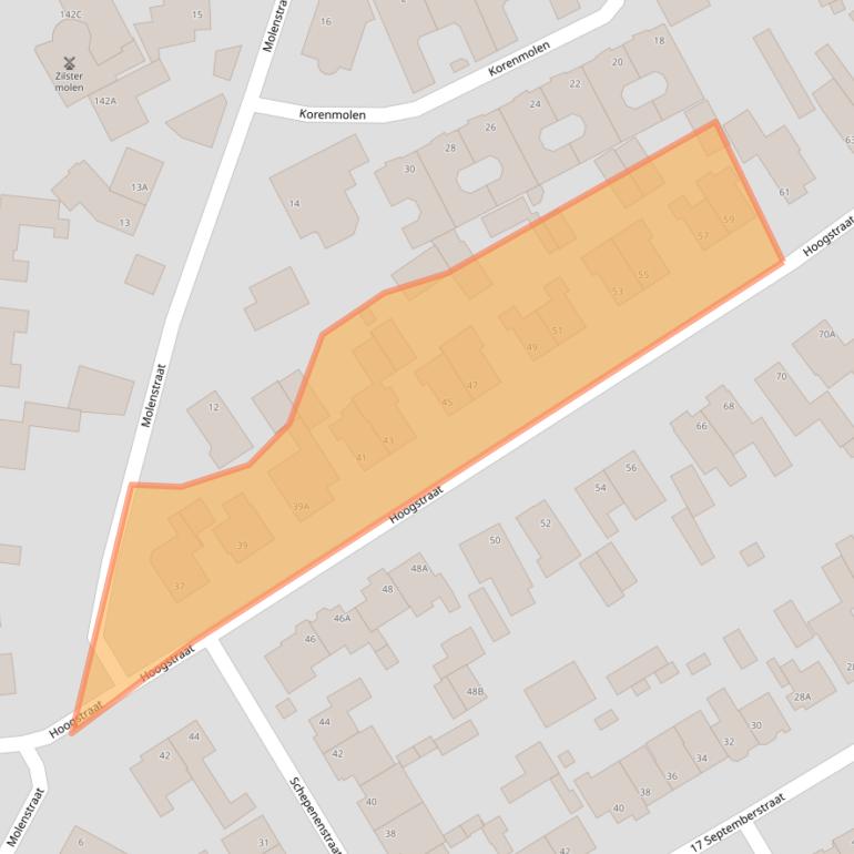 Kaart van postcodegebied 5502AT.