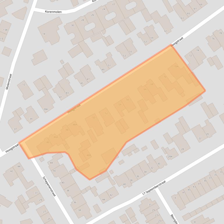 Kaart van postcodegebied 5502AX.