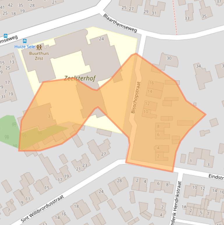 Kaart van postcodegebied 5502BJ.