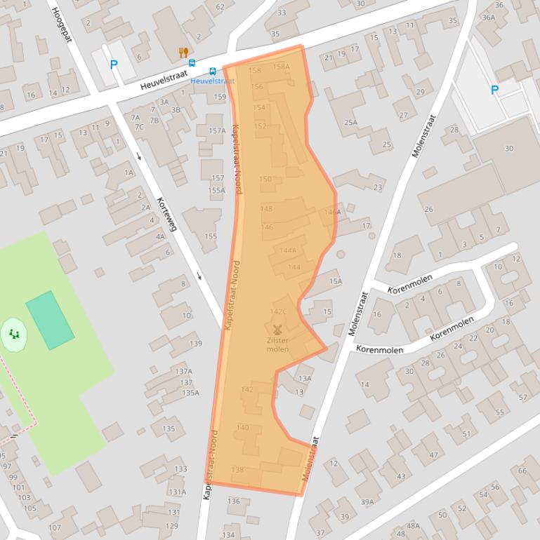 Kaart van postcodegebied 5502CG.