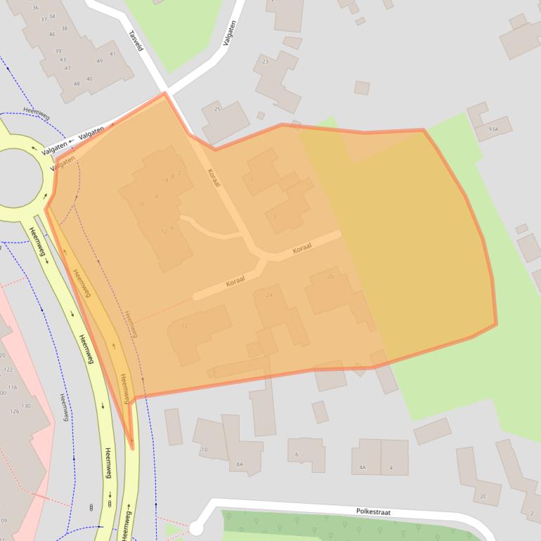 Kaart van postcodegebied 5502DE.