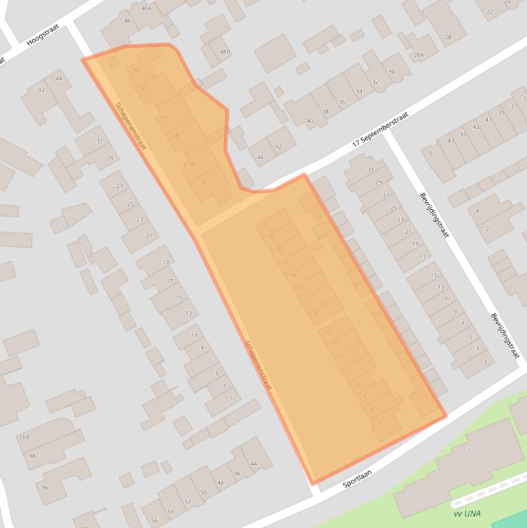 Kaart van postcodegebied 5502EJ.