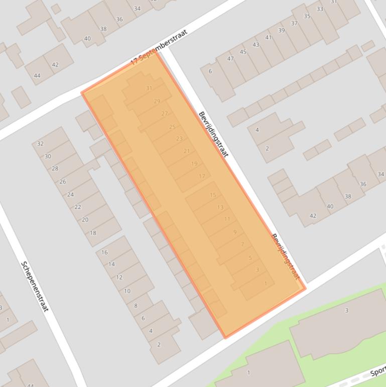 Kaart van postcodegebied 5502EK.