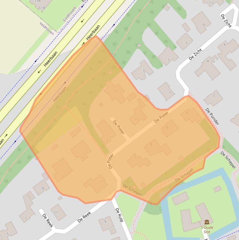 Kaart van postcodegebied 5502HW.