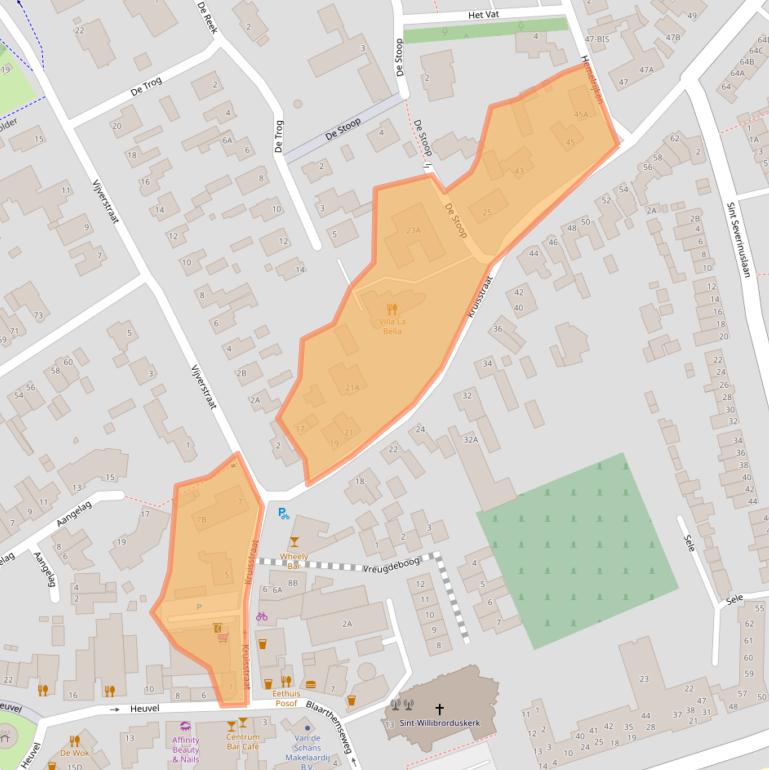 Kaart van postcodegebied 5502JA.