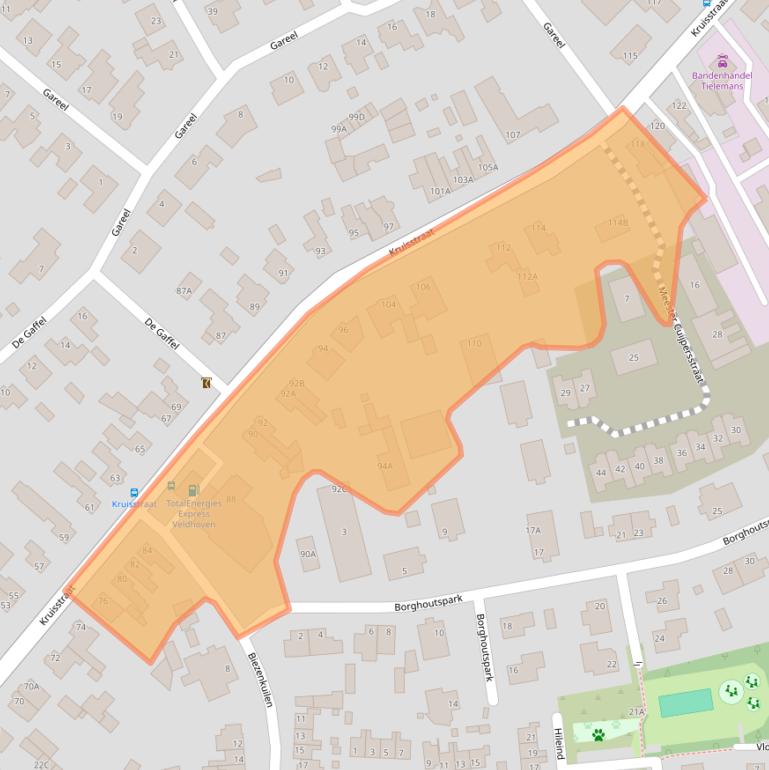 Kaart van postcodegebied 5502JH.