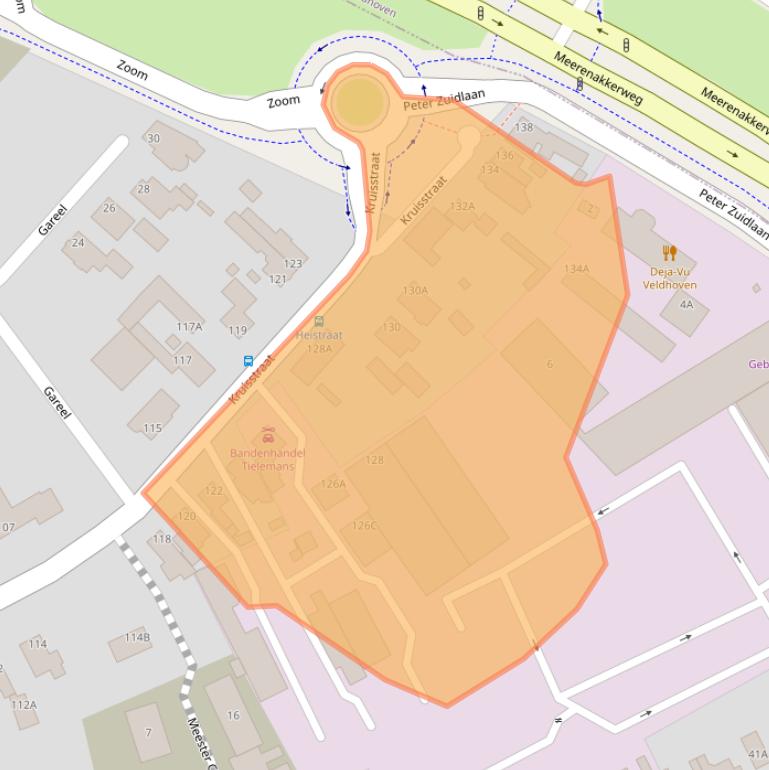 Kaart van postcodegebied 5502JJ.