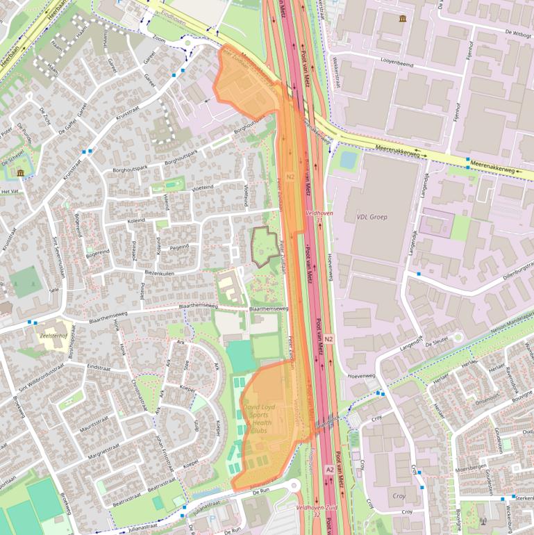 Kaart van postcodegebied 5502NH.