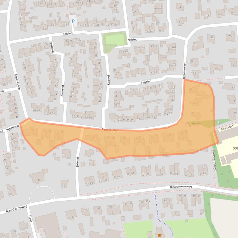 Kaart van postcodegebied 5502PE.