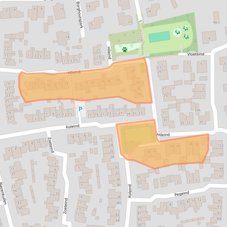 Kaart van postcodegebied 5502PS.