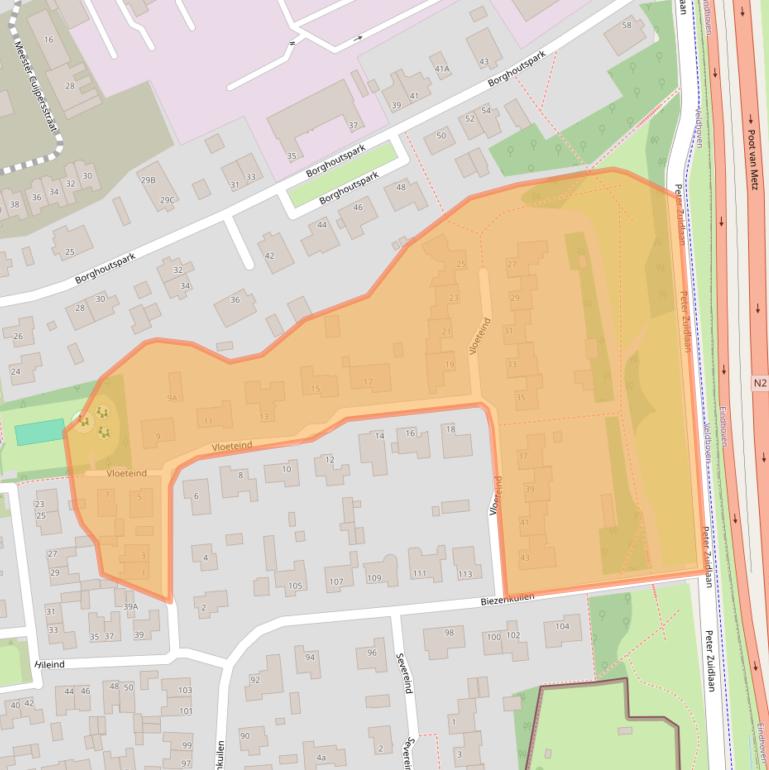 Kaart van postcodegebied 5502PT.